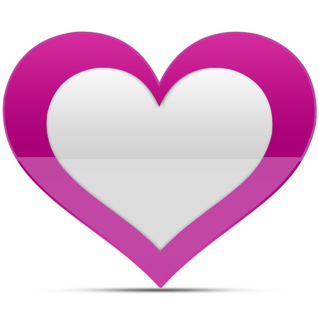 heart glossy の写真素材