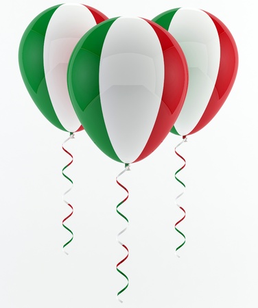 Italian balloons - Flagの写真素材