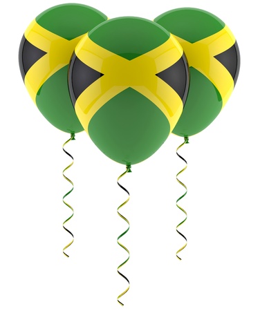 Jamacan flag balloonの写真素材