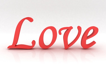 Love text in redの写真素材
