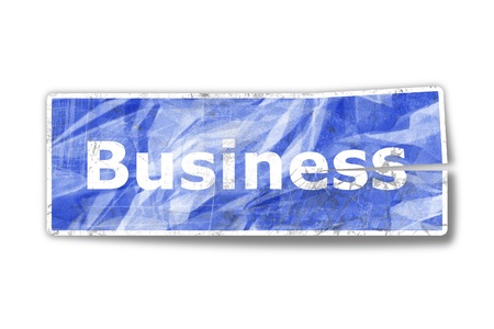 Old business stickerの写真素材