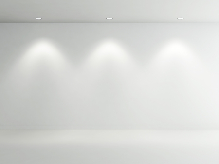Empty Room whiteの写真素材