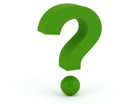 Question mark - Greenの写真素材