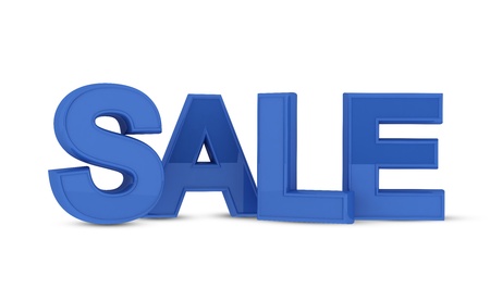 Sale text in 3Dの写真素材