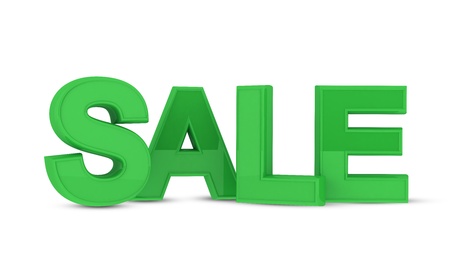 Sale text in 3Dの写真素材
