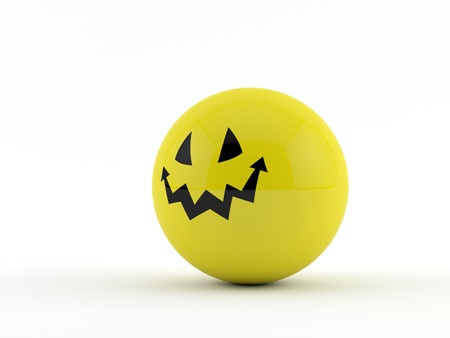 smiley scary 3Dの写真素材