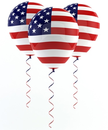 USA balloons - Flagの写真素材