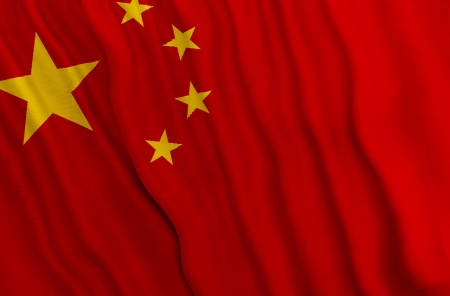 China - Chinese flagの写真素材