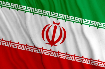 Iranian persian flagの写真素材