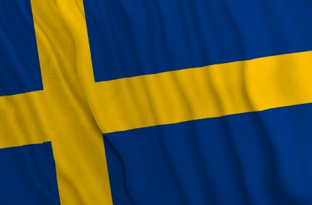 Swedish flagの写真素材