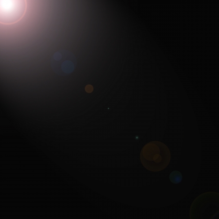 Sun lens flare in deep space - darknessの写真素材