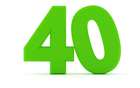 Number 40の写真素材