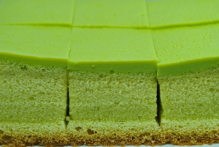 Soft cake from pandan leafの写真素材