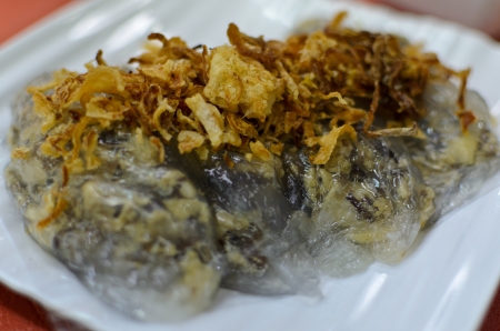 Banh Cuon steamed rice rollsの写真素材
