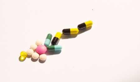 Drugs on white background 