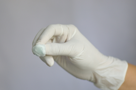 Alcohol cotton.の写真素材