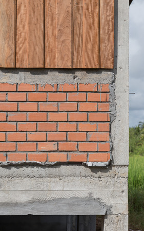 brick of building construction houseの写真素材