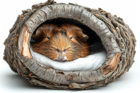 Guinea pig is sleepingの素材