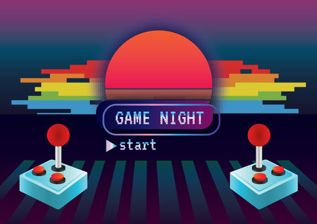 Game zone game icon background vectorのイラスト素材