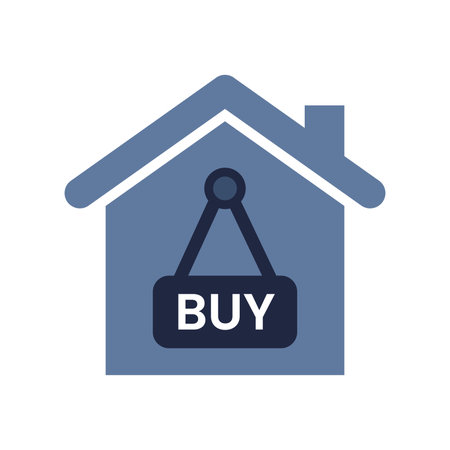 blue and white isolate business financail flat icon elements vectorのイラスト素材