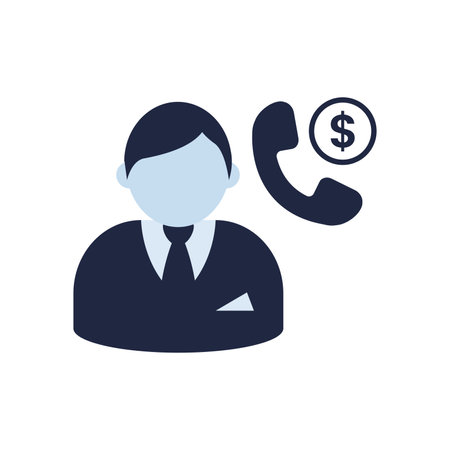 blue and white isolate business financail flat icon elements vectorのイラスト素材