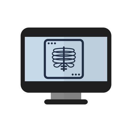 rib x ray medical flat icons elements vector medical items designのイラスト素材