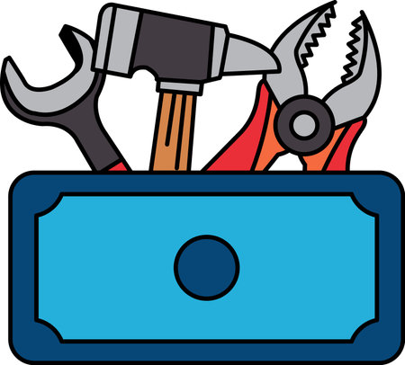 flat icon vector of tool boxのイラスト素材