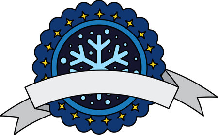 logotype icon of a snowflakeのイラスト素材