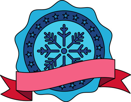 logotype icon of a snowflakeのイラスト素材