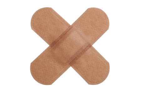 Band aid isolated over a white background