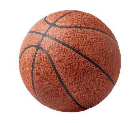 Basketball isolated on a white backgroundの写真素材