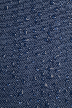 Drops of water on waterproof clothの写真素材