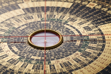 Chinese feng shui compass