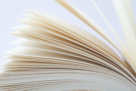 Macro view of book pagesの写真素材