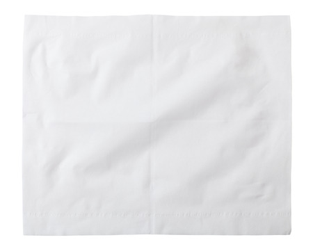 Paper napkins isolated on white background