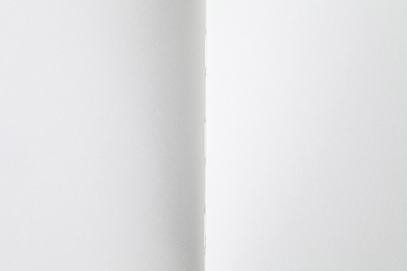 Close-up of an open blank bookの写真素材