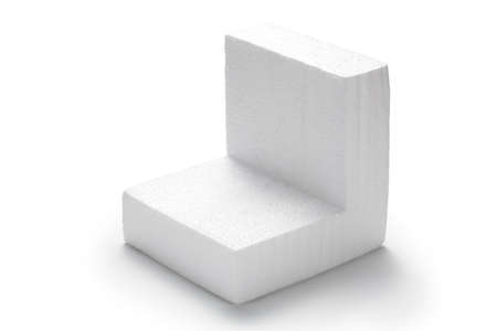 Polystyrene foam. Packaging material shockproof âfor âfragile parcel.の写真素材