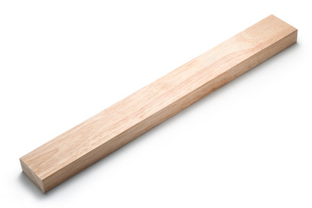 Wooden board isolated on white background.の写真素材