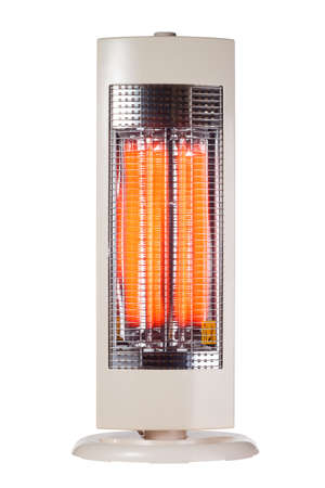Halogen light heater isolated on a white backgroundの写真素材