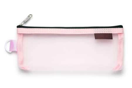 Pencil case isolated on white backgroundの写真素材