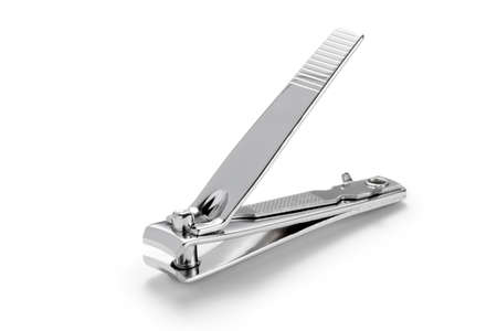 Nail clippers isolated on white backgroundの写真素材