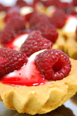 raspberry muffinsの写真素材