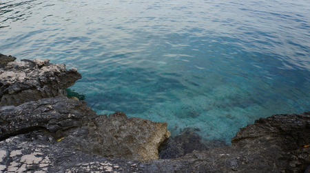 Gorgeous sea in Croatiaの写真素材