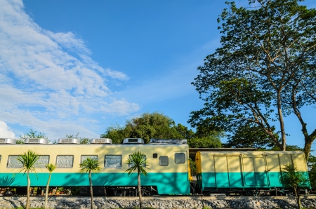 Old railroad recycled for public libraryの写真素材