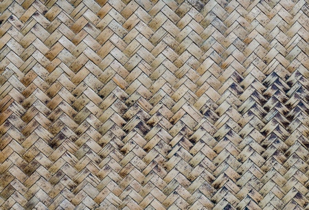 Old wicker texture backgroundの写真素材