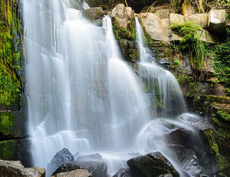 waterfall in thailand, In the deep forest on mountain.(Nam Tok Pai Sie Thong)