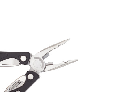 Multitool on white backgroundの写真素材