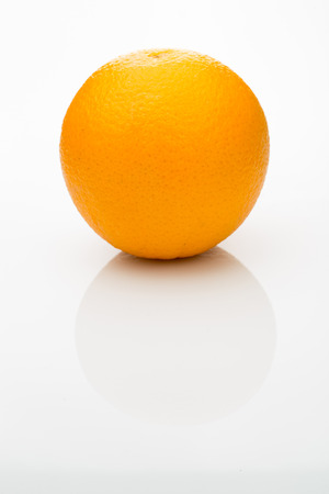 Orange on a white backgroundの写真素材