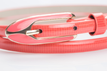 coral female belt. buckleの写真素材