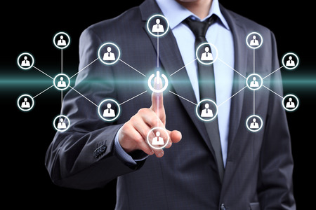 Button power icon business web sign online. business, technology, internet and networking conceptの写真素材